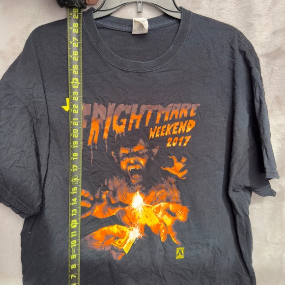 Texas Nightmare Weekend 2017 Graphic T-Shirt Horror Vampire Werewolf XL Black - Picture 3 of 5